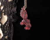 Roller Derby Necklace - Pink and Purple