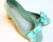 Panama Green: handmade summer ballet flats from De Bonis Orquera