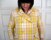 Sunshine Plaid Coat