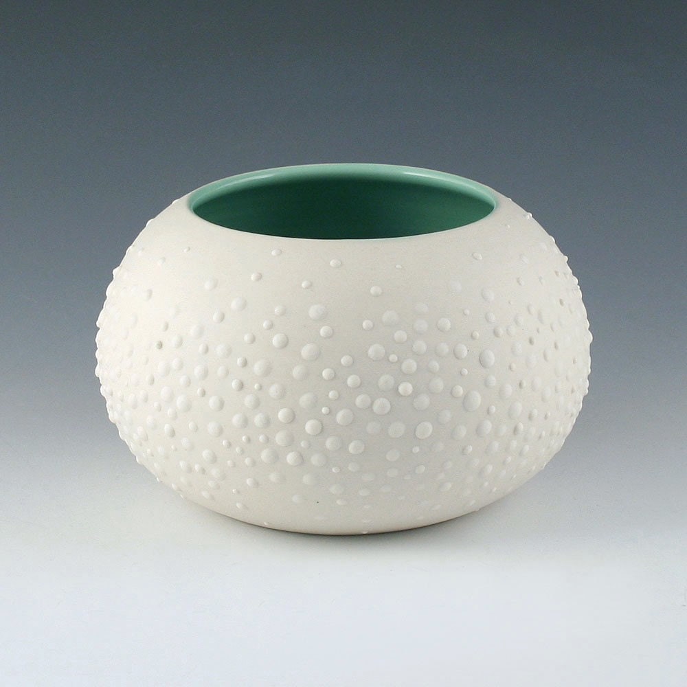 Porcelain Sweet Pea in Mint Green- Large