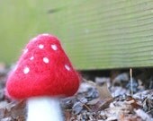 Needle Felted Fairytale Amanita Mushroom