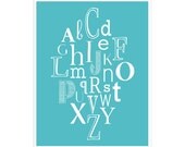 ABCs 16x20 inch print by Finny and Zook