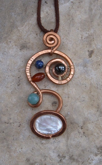 Wrap Loop Swirl Pendant