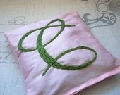 Lavender Sachet with Custom Hand Embroidery by Dolce Dreams