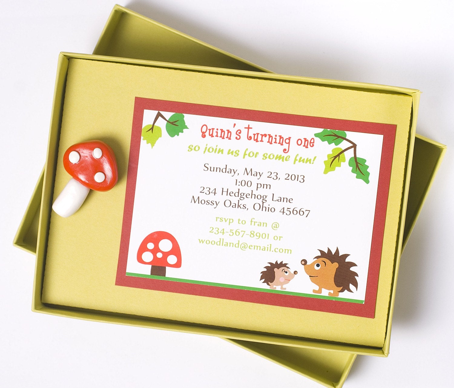 Luxury, Boxed Invitation - WOODLAND
