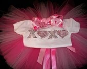 PINK Hugs and Kisses BLING Tutu Set--Perfect for your lil Valentine--
