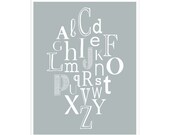 ABCs 11x14 inch poster print by Finny and Zook