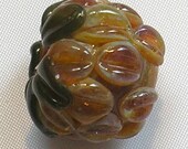 Red Raspberry Lampwork Glass Bead