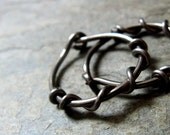 smaller vine hoops-- 16g or 18g primitive series-- handmade by thebeadedlily on etsy