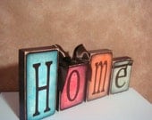 Personalized wood Blocks - Home