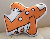 Airplane Pillow - Orange