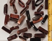 Leather Belt Keeper Jewelry Craft Destash Lot of Ten 1 1/2"  Wide