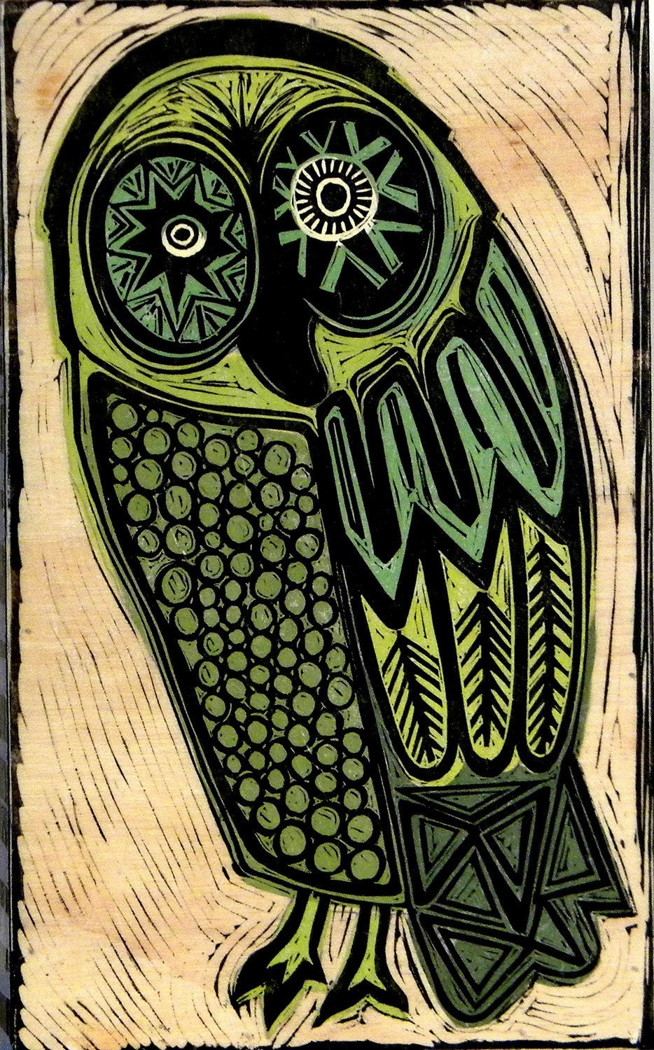 Green Barn Owl