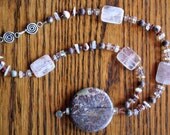 CHERRY BLOSSOM Necklace (Jasper, Moonstone, Pink Marble, Garnet, Quartz)
