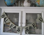 BLESSED Burlap Banner- Bunting