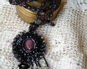 A Victorian Black Jet Love Token Mourning Necklace