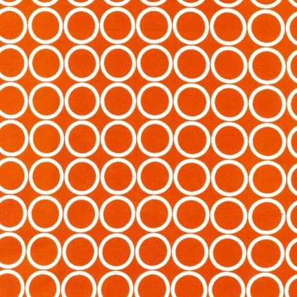 Metro Living Circles in Orange- Half Yard