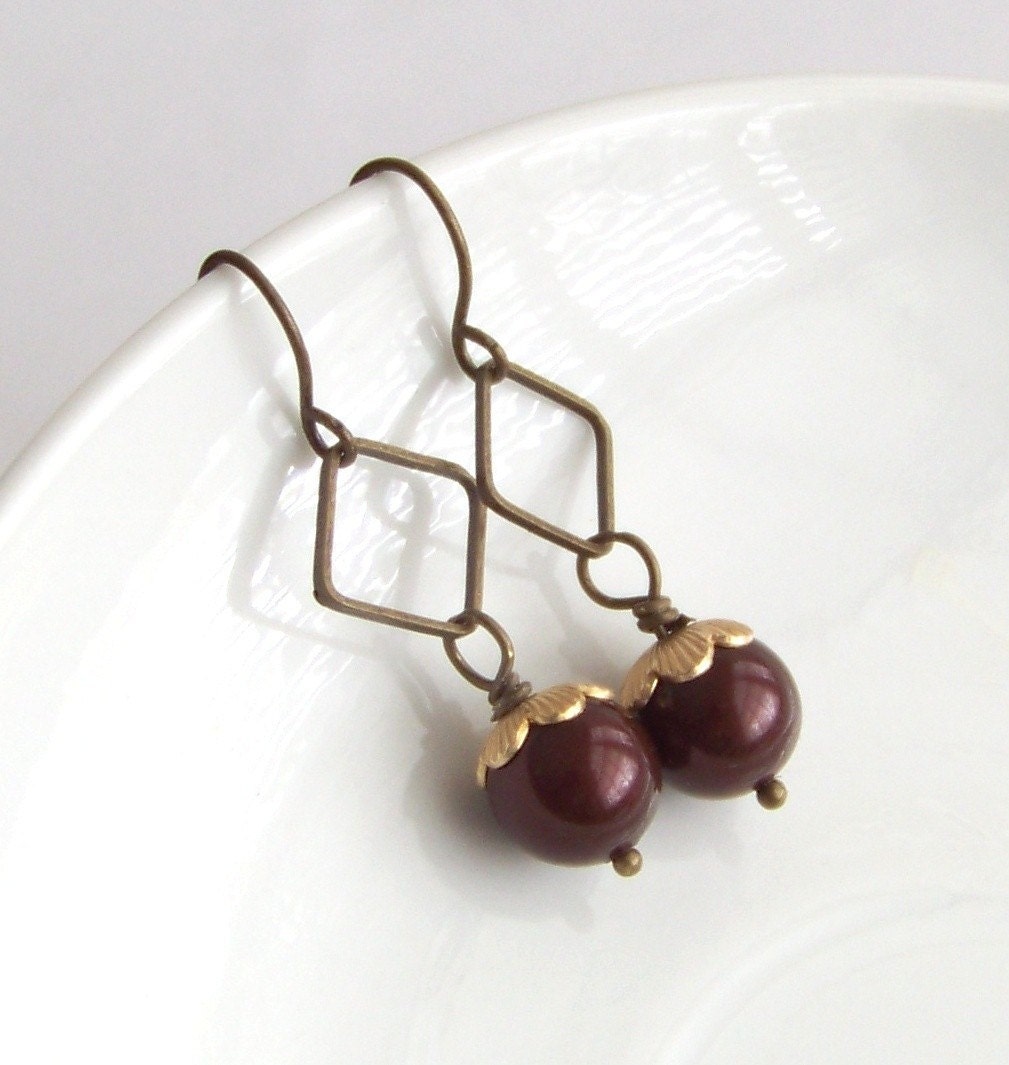 Maroon Spirit - earrings