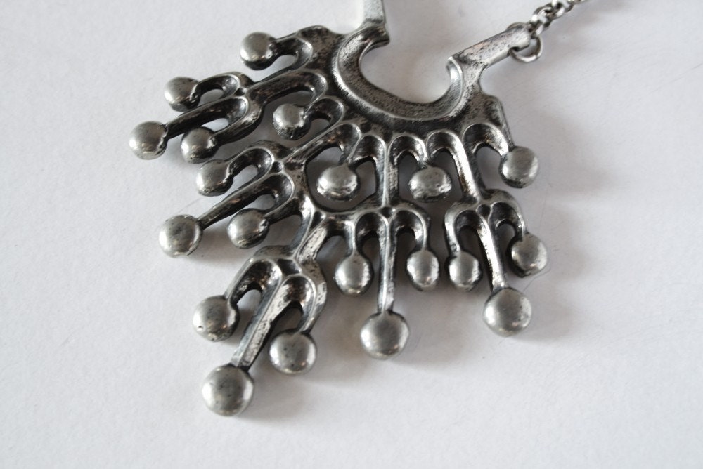 Norwegian Modernist Pendant and Necklace