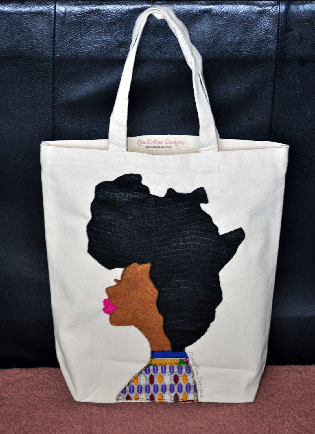 Afro Woman Tote Bag