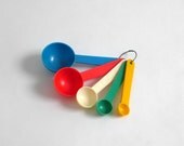 Vintage Measuring Spoons - Mid Century, Retro, Kitchen