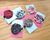 Fabric Rosette Hair Clip