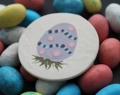 Handmade OOAK Ceramic Easter Egg Pin