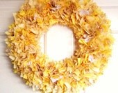 Beautiful Spring/Easter Yellow Wreath Door/Wall Decoration