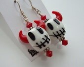 Ceramic Devils Earrings FREE Shipping