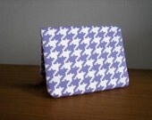 Card Wallet - Purple Houndstooth