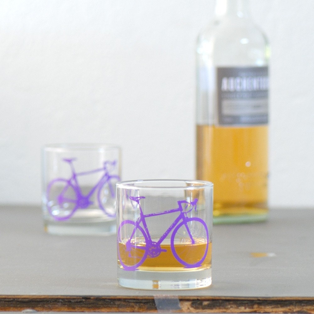 4 bike rocks glasses, purple bicycle