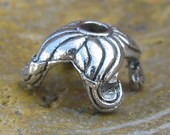 6 Antique Silver Bead Cap Jewelry Finding 6mm Beads 108