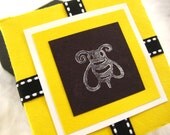 Small Gift Box. Yellow, Black and White. Mr Bumble Bee