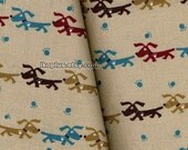 Lovely Dogs with Paw Prints in Tan - EK-QS31504B