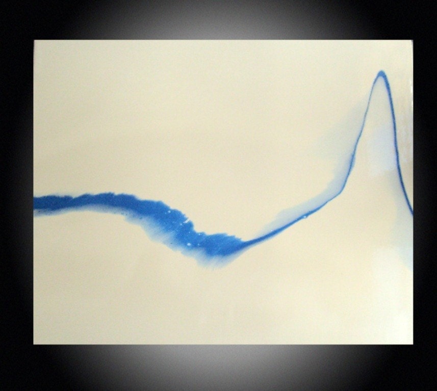Large Unique Striking Abstract Original Painting Signed by the Artist - Free Shipping - LIQUID ART TECHNIQUE