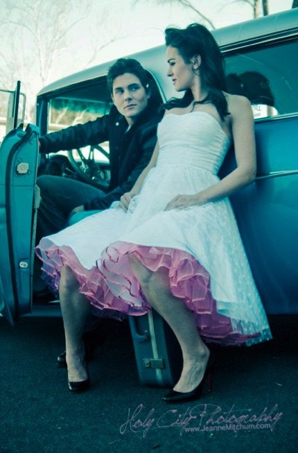 Polka Dot Tulle Sweetheart "Alicia" Dress ----------------Custom Sized
