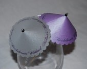 Personalized Cocktail Umbrellas (1 Sparkling Silver Sample)
