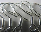 925 Sterling Silver Fishhooks - Earring Wires - 10 pieces