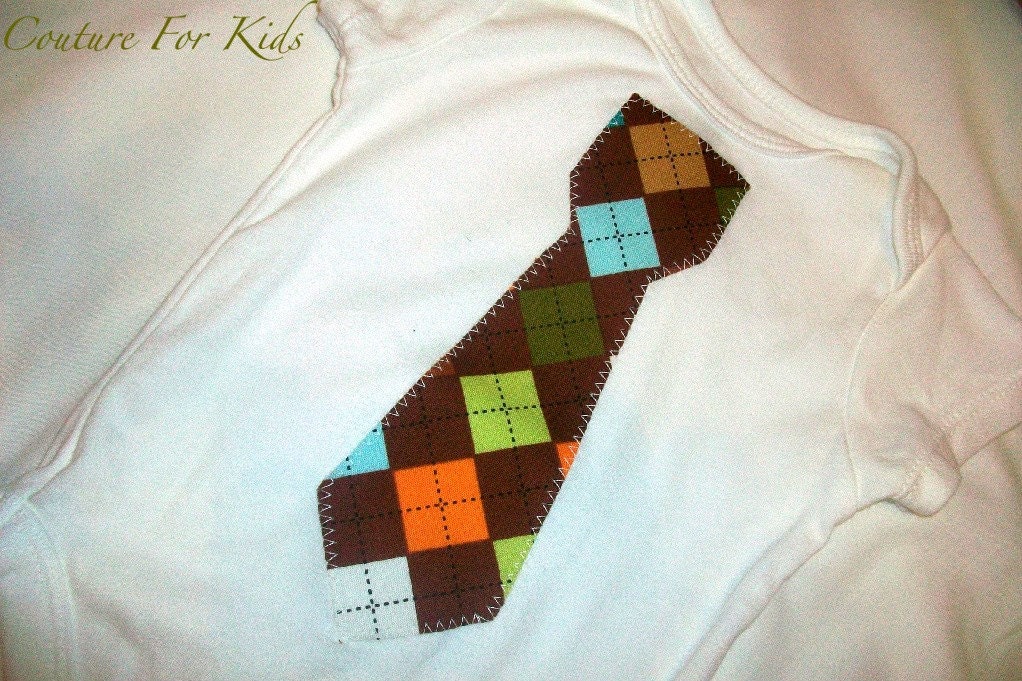 Boy Tie Onesie Argyle Little  Handsome Boy Tie Onsie Photo Prop OneZ size newborn 0-3 / 3-6 / 6-9 / 12 / 24 months  Day Sunday Best