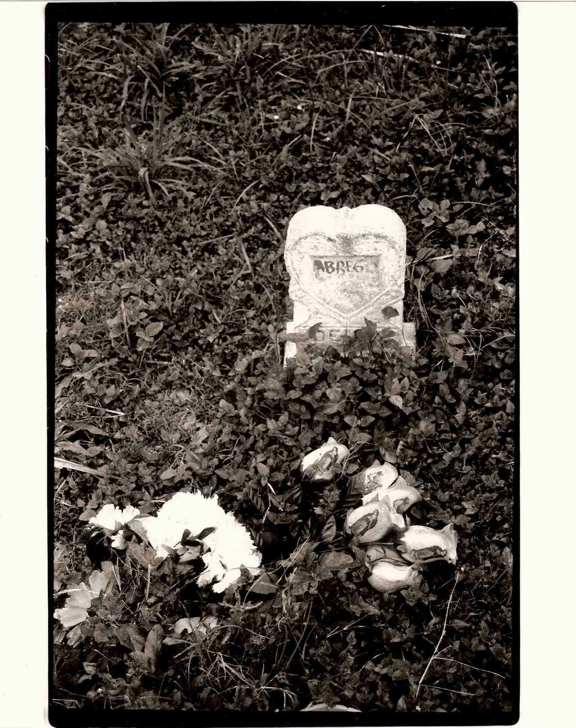Abrego's Grave - Black and White Photo - Silver Gelatin Print