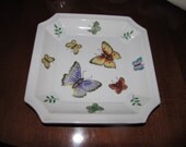 Butterflies China  Dish Lovely Color
