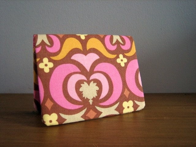Card Wallet - Pink Garden Maze