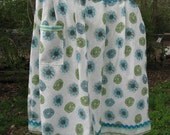 Clearance The Alice Apron Floral and Stripes with rick rack