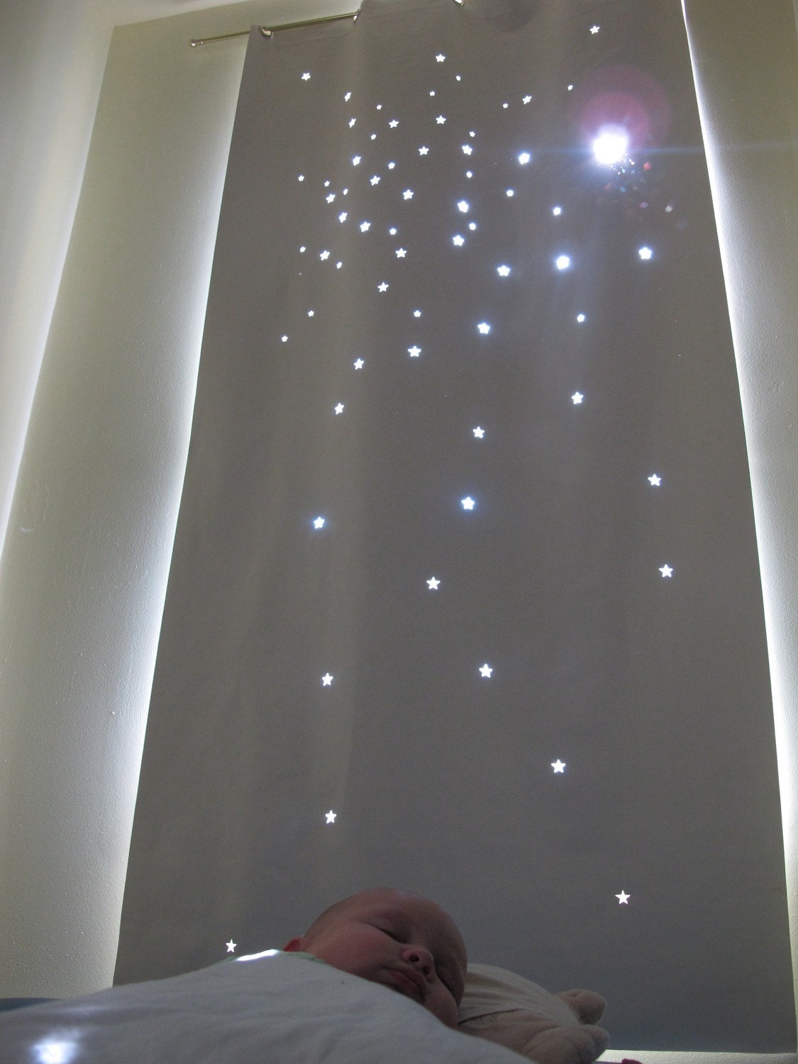 BEST Kids Product of 2011. Twinkle Curtain - DAYDREAM. Toddler daytime nap curtain/ grommeted. Size: 36"x72"
