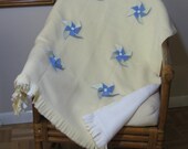 Blanket - Yellow and Blue Pinwheels