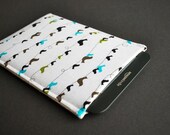 Kindle 1 2 3 / Nook / NookColor / Kobo / Touch / Sony / Galaxy Tab - Sleeve Cover Case Cozy - eReader TECHEE SLEEVE - Birds on a Wire