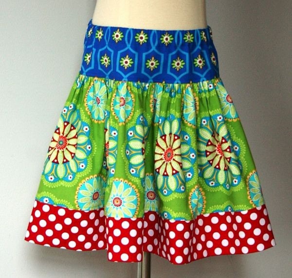 Primary Gypsy Jewel Twirl Skirt