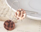 Copper Coins - earrings