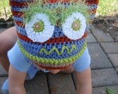 Blue Monster Baby Hat