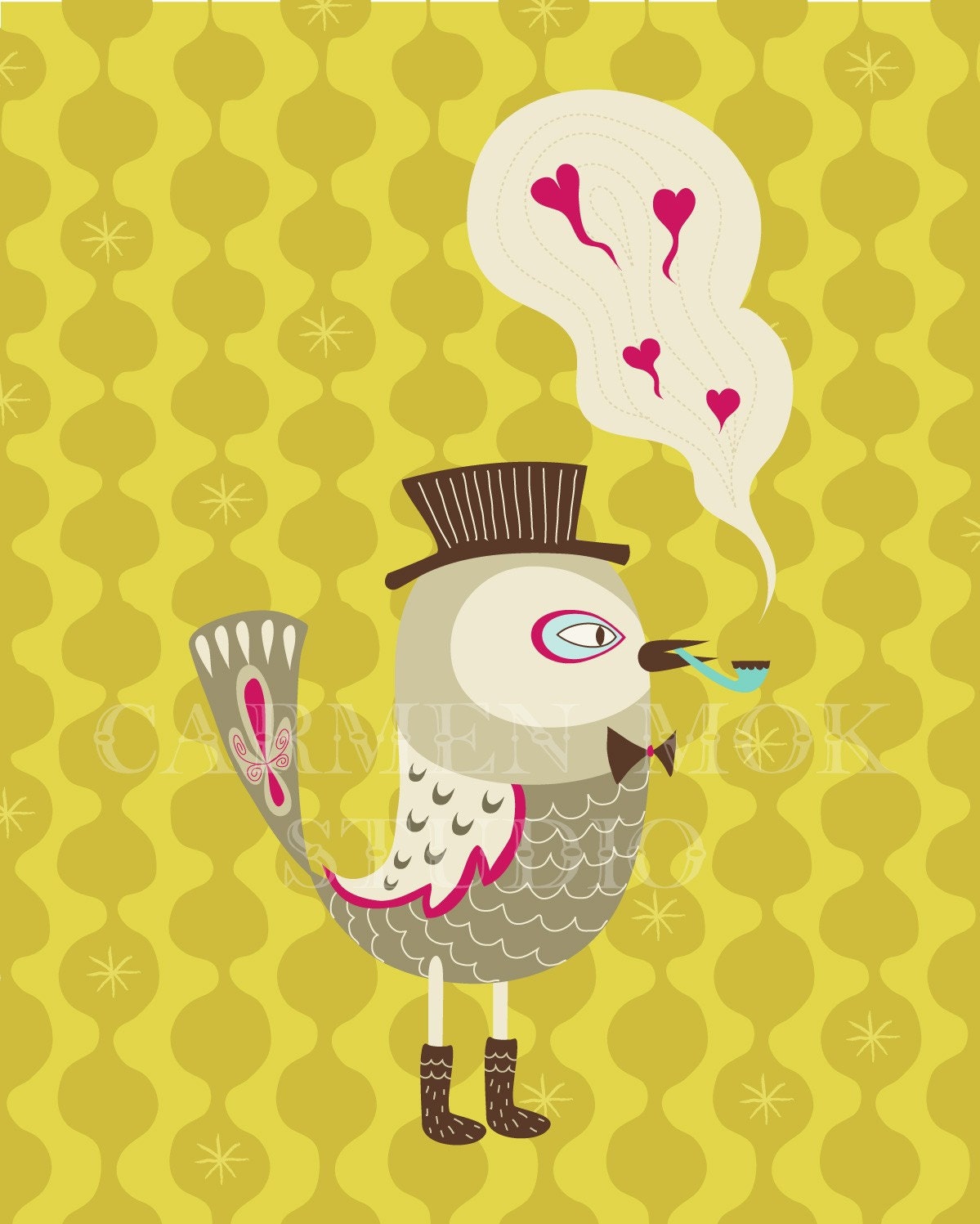 Bird's Love 8x10 Art Print